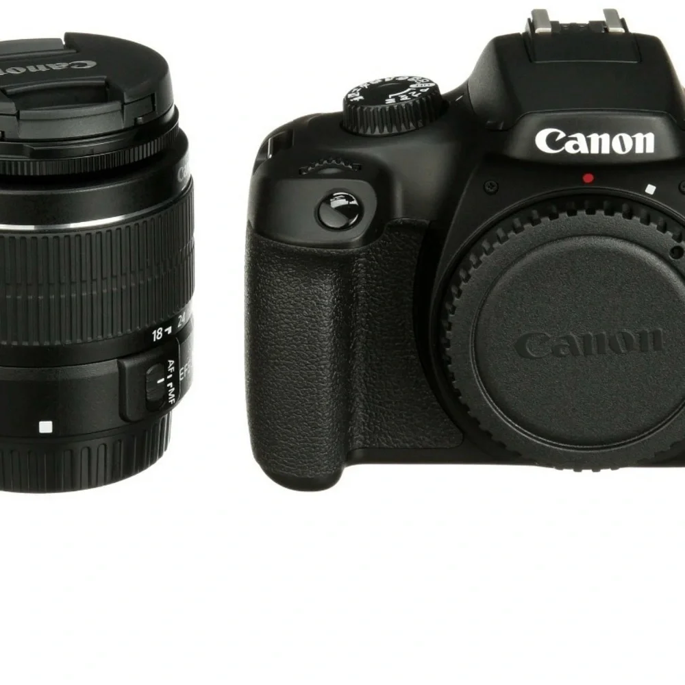Canon Black DSLR Camera Body with Black Zoom Lens Kit